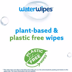 WaterWipes Original Plastic Free Baby Wipes, 360 Count (6 packs), 99.9% Water Based Wet Wipes & Unscented for Sensitive Skin