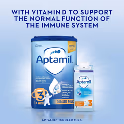 Aptamil 3 Toddler Baby Milk Ready to Use Liquid Formula, 1-3 Years, 200ml (Pack of 15),package may vary