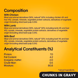 Pedigree Adult Wet Dog Food for Adult Dogs - Can Mixed Selection in Gravy 12 x 400 g