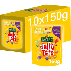 Rowntrees Jelly Tots Sweets Sharing Bags, Vegan Friendly, 10 x 150 g