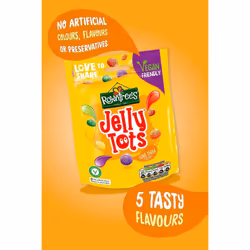 Rowntrees Jelly Tots Sweets Sharing Bags, Vegan Friendly, 10 x 150 g