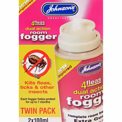 Johnsons Vet 4 Fleas Room Fogger Spray Twin Pack