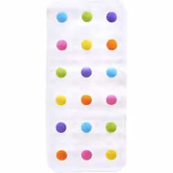 Dandy Dots Non Slip Baby Bath Mat Colourful Bubble Bath Mat & Shower Mat Safety Kids Bath Mat Plastic Bath Mat with Skid Resi ...