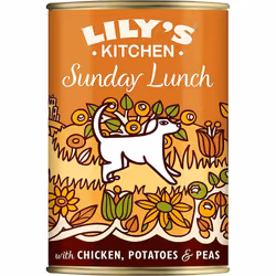 Lily's Kitchen Natural Adult Wet Dog Food Tin Sunday Lunch Grain-Free Recipe 6 x 400g