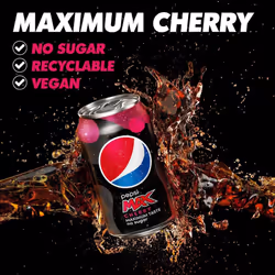 Pepsi Max Cherry, 330ml Can, Pack of 24