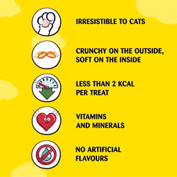 Dreamies Variety Snack Box 12 x 60 g Pouches, Cat Treats Tasty Snacks with Delicious Chicken, Salmon and Cheese Flavours