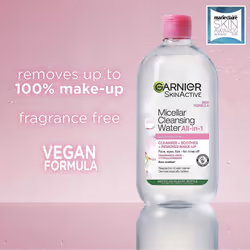 Garnier Micellar Cleansing Water For Sensitive Skin 700ml, Gentle Face Cleanser & Makeup Remover, Fragrance Recognised By The British Skin Foundation
