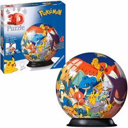 Ravensburger Pokemon 3D Jigsaw Puzzle Ball for Kids Age 6 Years Up - 72 Pieces - No Glue Required