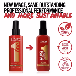Revlon UniqONE Professional Leave In Conditioner Gifts For Women / Men Vegan Hair Treatment For Shine Frizz Control (150ml) Classic All Hair Types