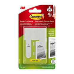 Command Picture & Frame Hanging Strips Value Pack, Large White 12-Pairs - Damage Free Hanging For Pictures Frames Mirrors Wall dÃ©cor and Signs