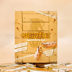 Grenade High Protein, Low Sugar Bar - Caramel Chaos, 12 x 60 g