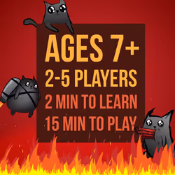Original Edition by Exploding Kittens - Card Games for Adults Teens & Kids - Fun Family Games - A Russian Roulette Card Game, Multicolor