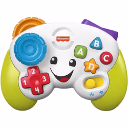 Fisher-Price Laugh & Learn Game & Learn Controller, musical toy with lights and learning content for baby and toddler ages 6- ...