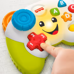 Fisher-Price Laugh & Learn Game & Learn Controller, musical toy with lights and learning content for baby and toddler ages 6-36 months - FWG12