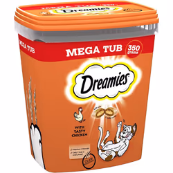 Dreamies Cat Treats Chicken 350g (pack of 2)