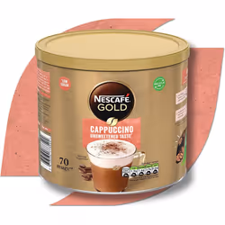 Nescafe Gold Cappuccino Unsweetened Taste Instant Coffee Tin 1 kg