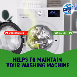 Calgon Hygiene Plus Washing Machine Water Softener, Hygienically cleans, 65 Tablets, Pack of 1