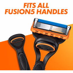 Gillette Fusion5 Razor Blades Men, Pack of 11 Razor Blade Refills with Precision Trimmer, 5 Anti-Friction Razor Blades