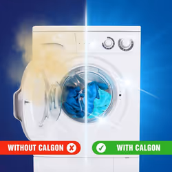 Calgon 4-in-1 Water Softener Tablets Washing Machine Cleaner Removes Odours Limescale & Residue Deep Clean Units: 75 Tablets Size: XL Pack Pack of 75