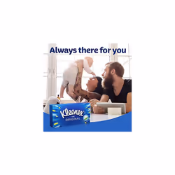 Kleenex Original Facial Tissues - Pack of 12 Tissue Boxes - Soft Tissues for Everyday Use - Gentle on Your Family's Skin with a Touch of Cotton