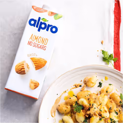Alpro Almond No Sugars Plant-Based Long Life Drink, Vegan & Dairy Free, 1L (Pack of 8)