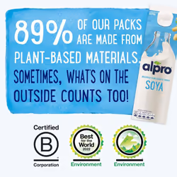 Alpro Barista Foamable Oat Plant-Based Long Life Drink, Vegan & Dairy Free, 1L (Pack of 8) Packaging may vary