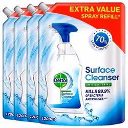 Dettol Surface Cleanser Pouch Refill 1.2L x 4