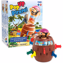 TOMY Pop Up Pirate Classic Children's Action Board Game, Action Game for Children 4, 5, 6, 7, 8 Year Old Boys and Girls and A ...