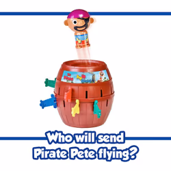 TOMY Pop Up Pirate Classic Children's Action Board Game, Action Game for Children 4, 5, 6, 7, 8 Year Old Boys and Girls and Adults