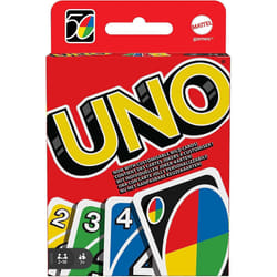 Mattel Games UNO, classic card games of matching colours and numbers, with wild cards for extra action, W2087