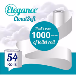 Elegance Cloud Soft Toilet Roll - Bulk Buy (6 Packs x 9 Rolls, totalling 54 Rolls)