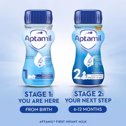 Aptamil1FirstInfant Baby Milk Ready to Use Liquid Formula from Birth 200 ml (Pack of 12)