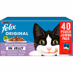 Felix Original Mixed Selection In Jelly Cat Food, 100 g (Pack of 40)