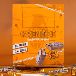 Grenade High Protein, Low Sugar Bar - Jaffa Quake, 12 x 60 g