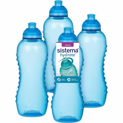 Sistema Twist 'n' Sip Squeeze Sports Water Bottles | Leakproof Water Bottles | 460 ml | BPA-Free | Recyclable with TerraCycle ...