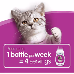 Whiskas Cat Milk 15 x 200 ml bottles, Complementary Cat Food for Kittens over aged 6 weeks