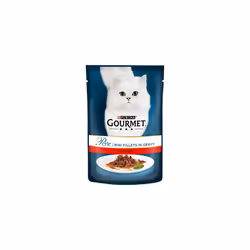 Purina Gourmet Perle Wet Cat Food Mini Fillets in Gravy Mini Fillets, 85 g x 26