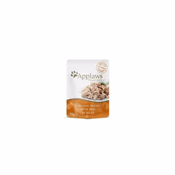 Applaws Natural Cat Food, Chicken with Beef in Jelly Pouch, 70 g (Pack of 16)