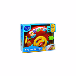 VTech Baby Tiny Tot Driver, Roleplay Steering Wheel for Toddlers, Interactive Driving Toy for Boys and Girls, Pretend Play Toy with Music and Light,