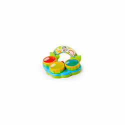 Bright Starts, Safari Beats Musical Instrument Drum Toy with 3 Colourful Lights, 12+ Melodies & Sounds, Development & Activit ...