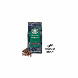 STARBUCKS Espresso Roast Dark Roast Whole Bean Coffee, 200 g (Pack of 6)