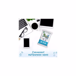 Kandoo Aquas Flushable Wipes | Travel Pack | 15 Wipes | Box Of 12