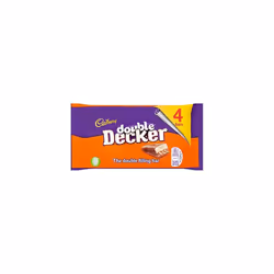 Cadbury Double Decker Chocolate Bar 4 Pack (Pack of 5) 160g Each