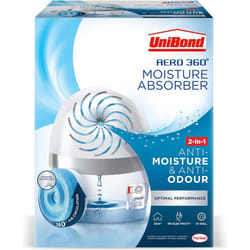 AERO 360Âº Moisture Absorber Ultra Absorbent Dehumidifier Helps Prevent Condensation Mould & Musty Smells Refillable Condensation 1 Refill Tab 450g