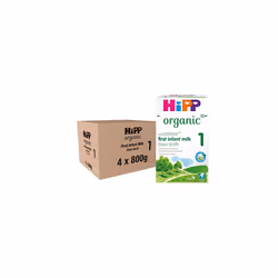 HiPP Organic 1 First Infant Baby Milk Powder Formula, From Birth, 800g (Pack of 4)