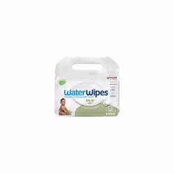 WaterWipes Plastic Free Textured Clean, Toddler & Baby Wipes, 240 Count (4 Packs), 99.9% Water Based Wet Wipes & Unscented fo ...