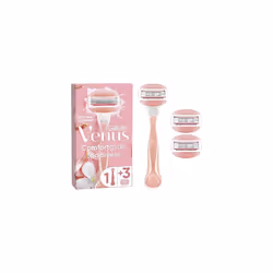 Gillette Venus ComfortGlide Spa Breeze Women's Razor + 3 Razor Blade Refills, 2 Shaving Gel Bars For A Comfortable Shave, Pac ...