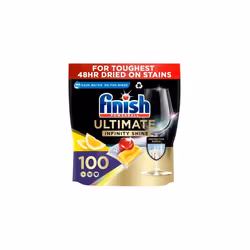 Finish Ultimate Infinity Shine Dishwasher Tablets, LEMON, 100 Dishwasher Tablets