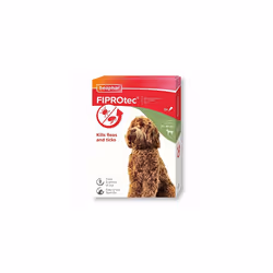 Beaphar | FIPROtec Spot-On for Large Dogs (20?40kg) | Kills Fleas & Ticks | Vet Strength Treatment | 6 Pipettes