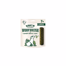Lily's Kitchen Woofbrush Dental Chew - Natural Dental Sticks for Large Dogs (4 Packs of 7 Chews)